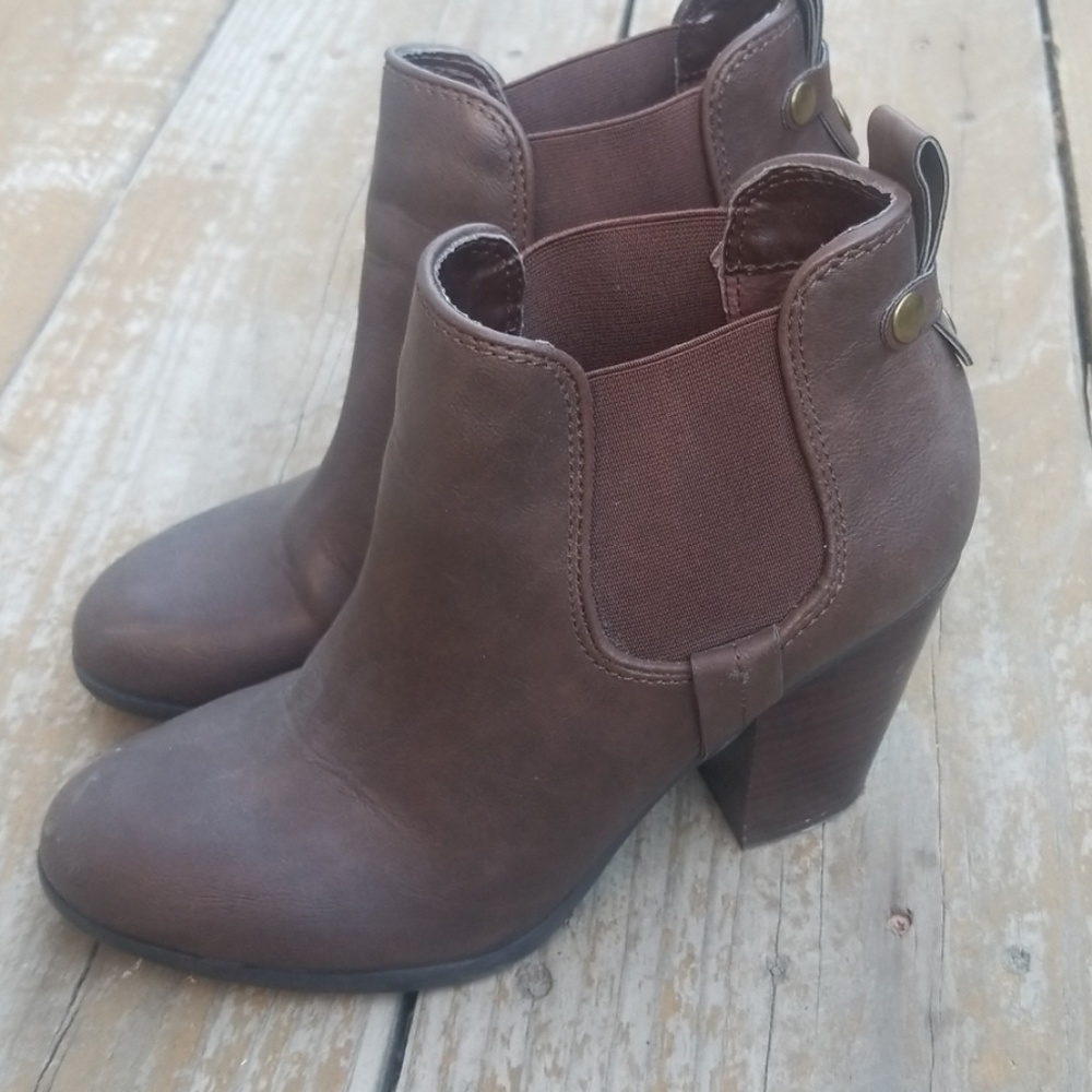 EUC Brown booties, 8
